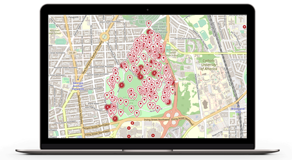 Arches Map on a Laptop